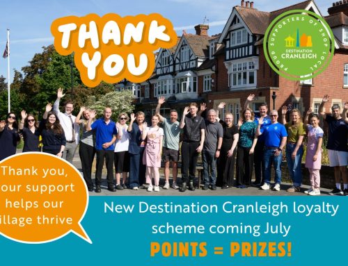 GREAT NEWS!  The Destination Cranleigh App and Loyalty Scheme is launching on 1st July